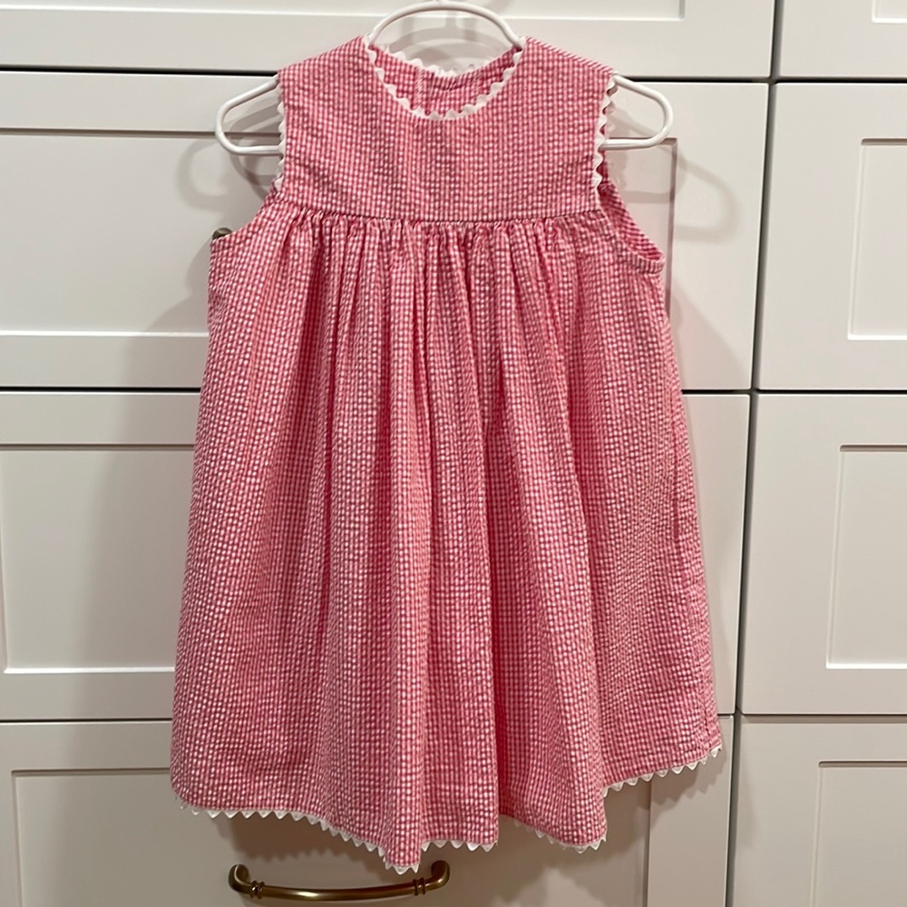 Seersucker pink dress 2T